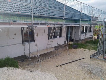 Baustelle eines Hauses