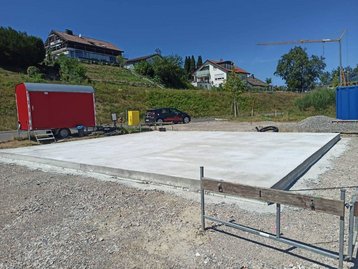 Bodenplatte für ein Haus