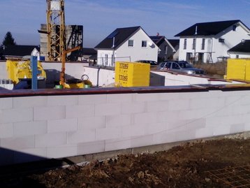 Erdgeschoss im Bau eines neuen Bungalow 108