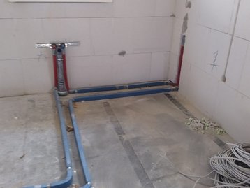 Rohmontage in einem Neubau