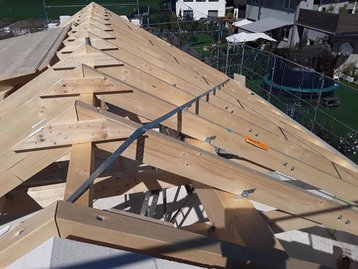 Oberansicht Dachstuhl