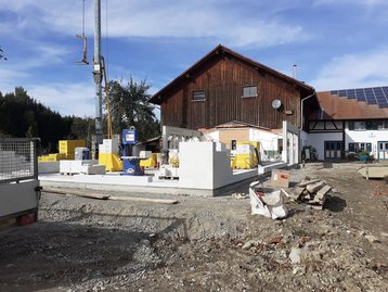 Haus wird gebaut