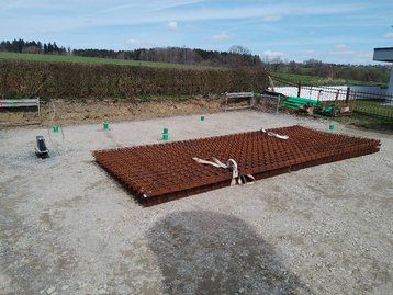 Vorbereitung einer Bodenplatte