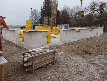 Baustelle eines Hauses