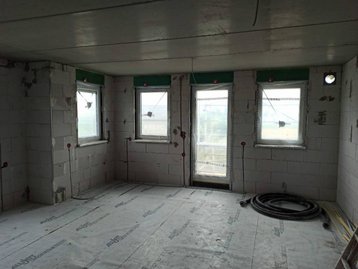 Rohinstallationen in einem Neubau