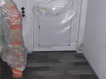 Fliesenboden in einem Neubau