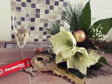 Blumen und Schlüssel