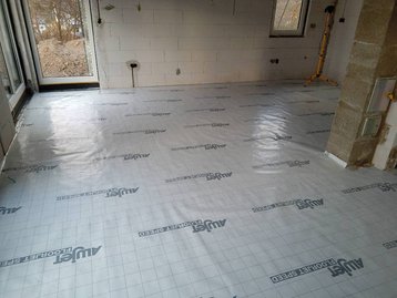Boden mit Folie