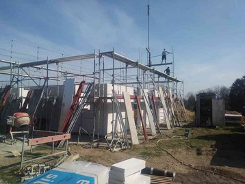 Erdgeschoss einer Baustelle