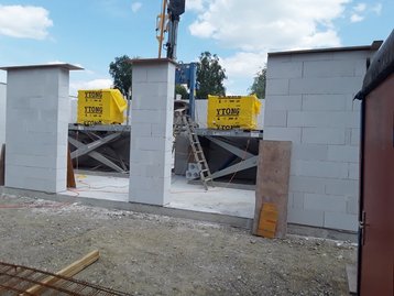 Rohbau eines Untergeschosses