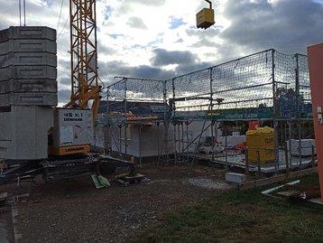 Baustelle eines neuen Bungalow 128