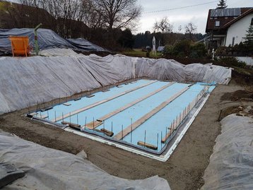 Arbeiten Bodenplatte