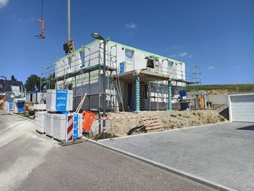 Rohbau Erdgeschoss und Obergeschoss