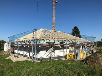 Unfertiger Dachstuhl