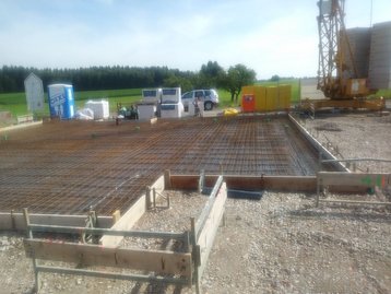 Bodenplatte eines Hauses