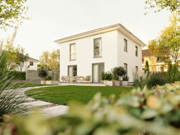 Stadthaus Flair 124 – modernes Massivhaus mit zwei Vollgeschossen