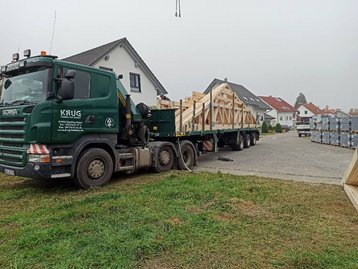 Dachstuhl auf einem LKW