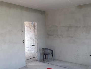 Unfertiges Haus von innen