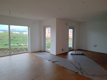 Innenansicht Haus mit Fenstern