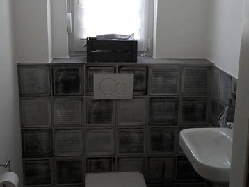 Toilette in einem Neubau