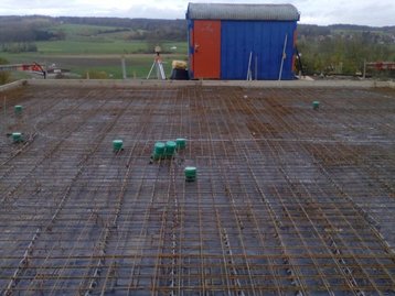 Bodenplatte eines Hauses