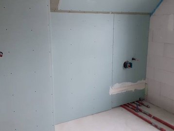 Rohbau eines Badezimmers