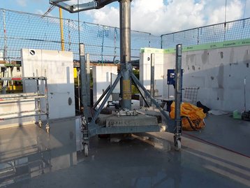 Maurerarbeiten auf einer Baustelle