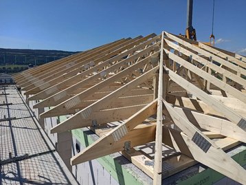 Dachstuhl eines Hauses